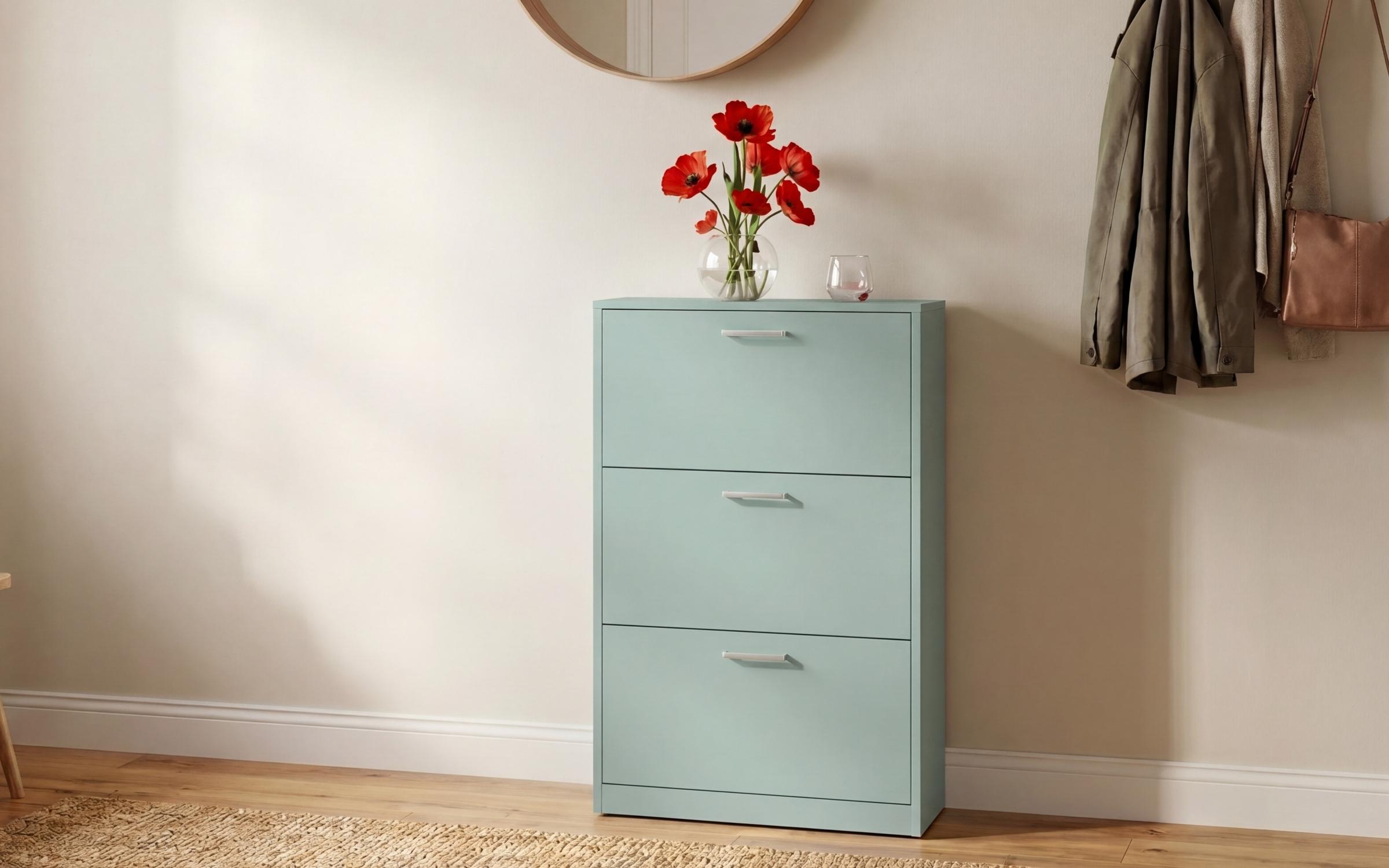 Шкаф за чевли Беко 3, мента  1